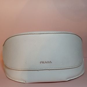 Authentic White Prada Sunglass Case